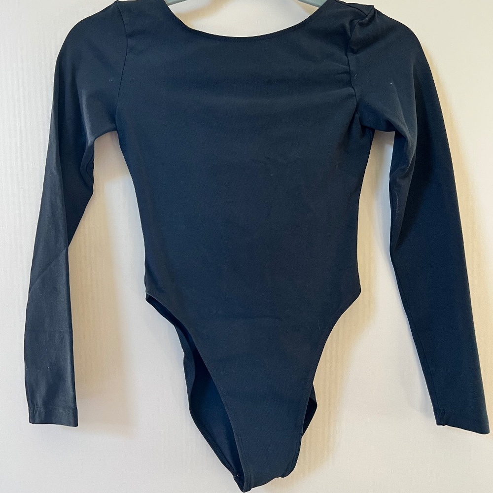 Black Body Suit - Backless - XS - LA Apparel